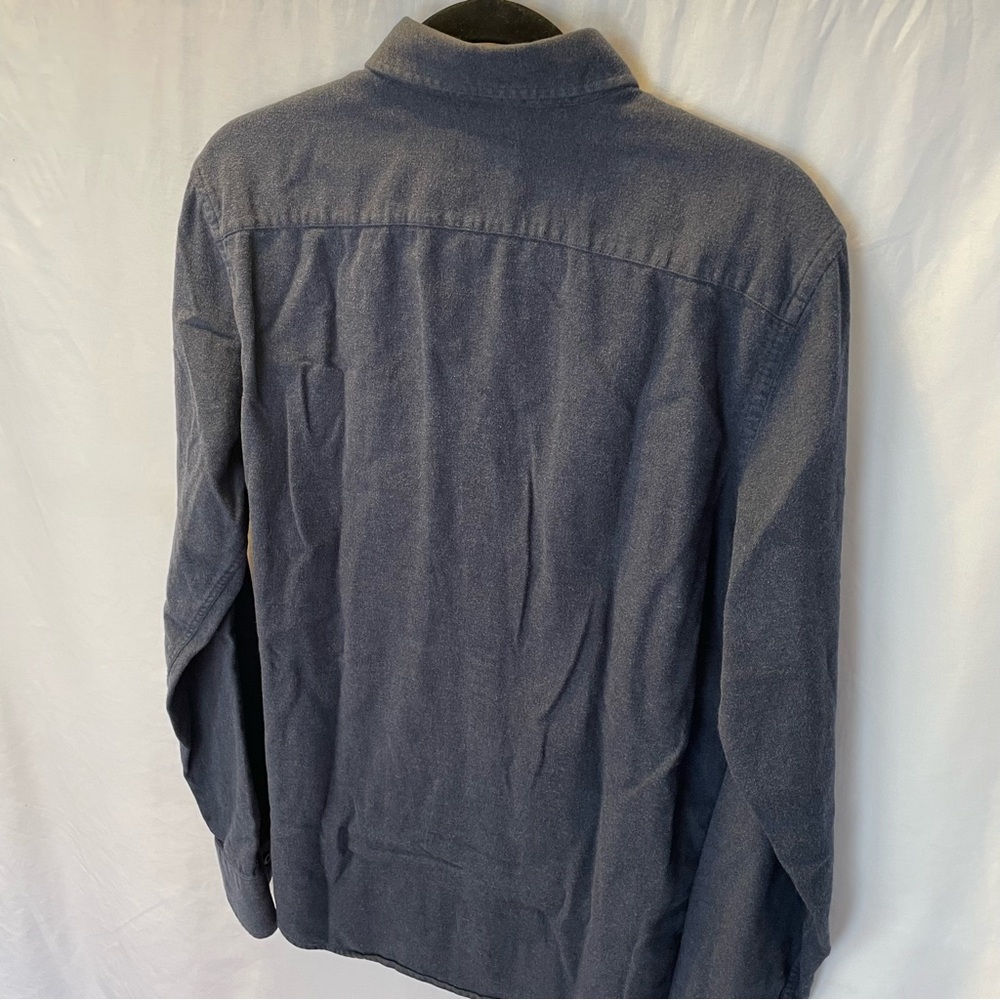 UNTUCKit Mens Large Tall Slim Flannel Long Sleeve Button Down Front Cotton Shirt - Picture 8 of 12